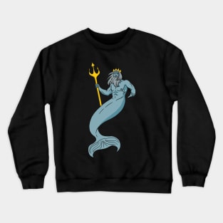 Neptune aka Poseidon - Greek God of Water and Sea Crewneck Sweatshirt